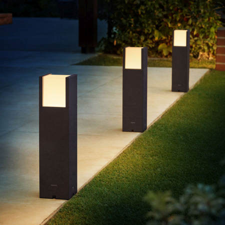 Záhradné svetlo vonkajšie PIPE 40cm LED 6W 600lm 2700K IP44 nízke napätie 12V Philips