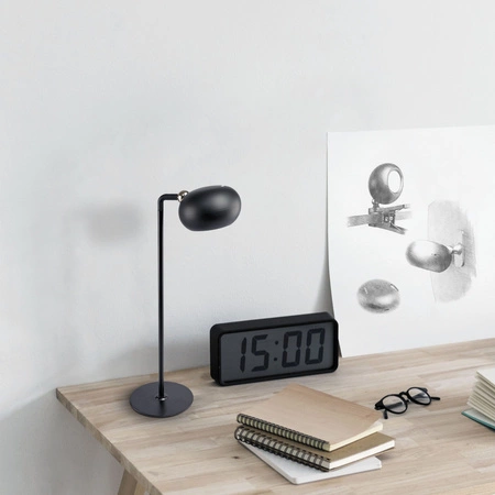 Stolná LED lampa 3W 300lm 5500K studená biela čierna stmievateľná Videx