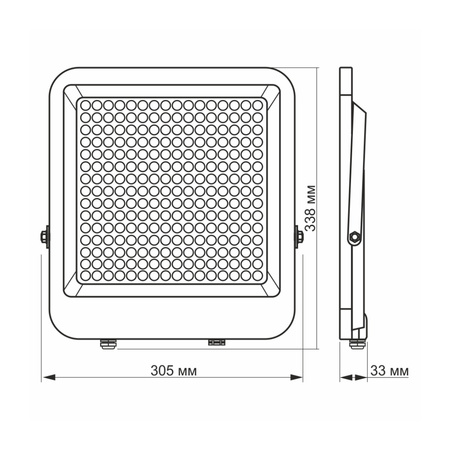 LED reflektor Halogén 200W 24000lm 5000K IP65 sivý VIDEX DAVIS