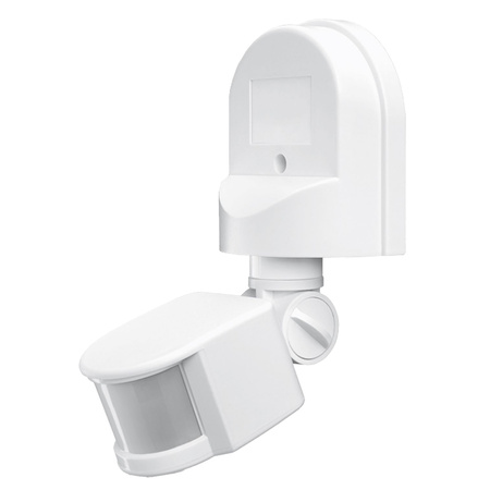 Vonkajší svetelný senzor pohybu a súmraku 1200W biely IP44 VL-SPW2W Videx