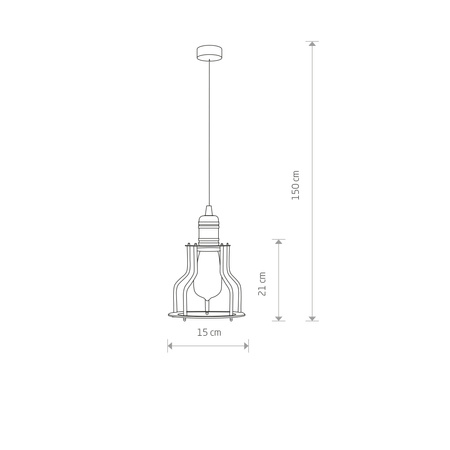 E27 Čierne priemyselné závesné stropné svietidlo WORKSHOP B 6336 Nowodvorski