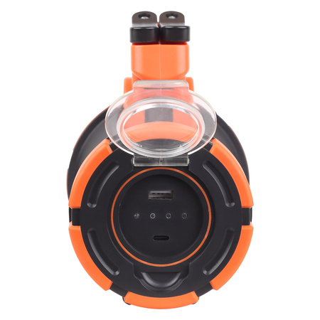 LED vyhľadávacie svetlo Ručné dobíjateľné 3W 300lm 6500K Studený stojan Čierna baterka Ledvance