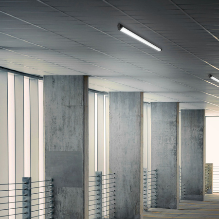 LED panel Povrchová montáž Stropné svietidlo 72W 8000lm 5000K 120cm čierna