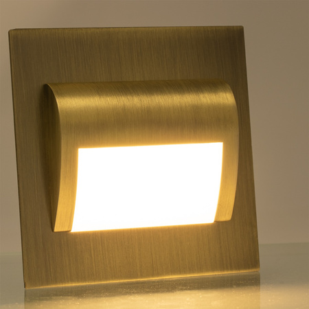 LED svietidlo na schodisko 1,2 W teplá biela mosadz DECORUS 9 ProVero