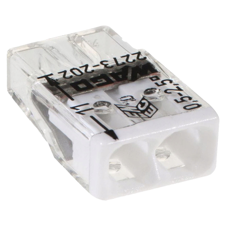 Sada rýchloupínacích tvaroviek 100x 2273-202 pre drôt 2x0,5-2,5 mm