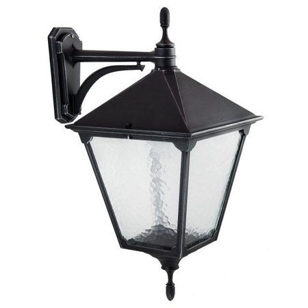 Vonkajšia záhradná lampa fasádna KINKIET LED Retro Square K 3012/1/BD KW E27 Su-Ma