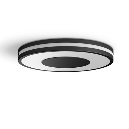 Plafond LED stropné svietidlo na povrchovú montáž 22,5 W 2500 lm IP20 White Ambiance TW Black 34,8 cm Smart SMART Zigbee Bluetooth Being Philips HUE