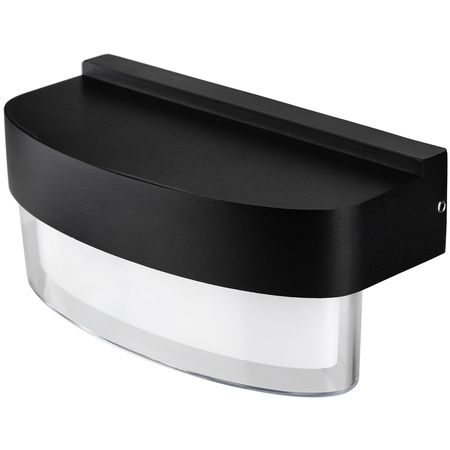 Vonkajšie nástenné svietidlo LED Záhradné nástenné svietidlo Teplé 4000K 5W IP54 SEVIA Black LUMILED