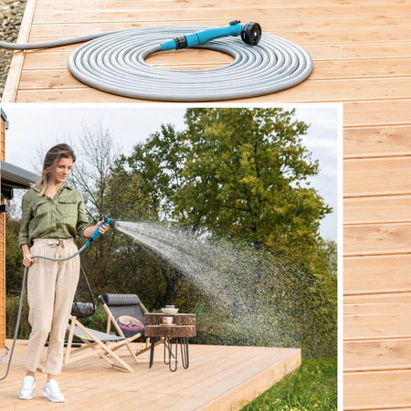Záhradná hadica na vodu 22,5 m s pištoľou a spojkami BASIC CELLFAST