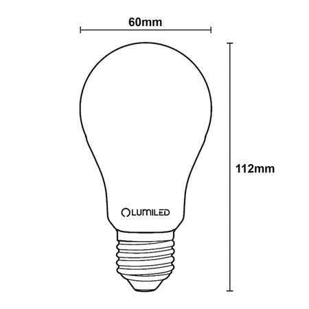 6x LED žiarovka E27 A60 11W = 100W 1521lm 4000K neutrálna biela 360° FILAMENTNÁ ŽIARIVKA