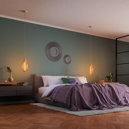 Stropné závesné svietidlo béžová Vintage 1906 kyvadlo Ledvance