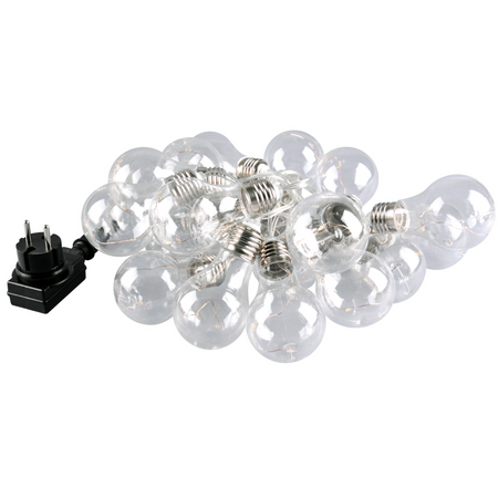 LED žiarovka s napájacím zdrojom Dekoratívna 2,1 W 2700K, teplá biela 20 x LED Transparentná IP44 Smolder Sanico Goldlux