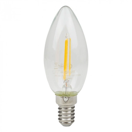LED žiarovka B35 E14 2W 240lm 2700K teplá biela FILAMENT Ecolight