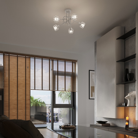 Nástenné svietidlo Nástenné svietidlo E14 Geometric Geometric White Modern Beluci Sollux