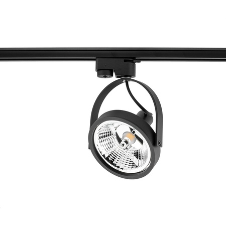 Reflektor pre 1-fázovú lištu GU10 AR111 Matte Black Leon Masterled