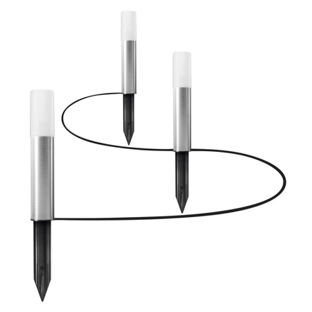 Dekoratívne riadené LED svetelné stĺpiky 1,9W 45lm 3000K, teplá biela RGBW 3P Extension Stmievateľné IP65 Silver SMART+ WiFi Garden Ledvance