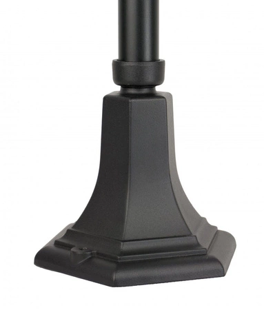 Záhradná lampa Vonkajšia stĺpová lampa E27 Vitráž K 5002/3 N 80cm čierna Su-Ma