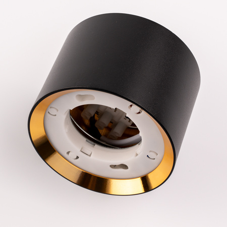 Povrchové svietidlo HALOGEN SUNLA Tuba Gx53 LED bodové nástenné svietidlo Waltz Black and Gold LUMILED