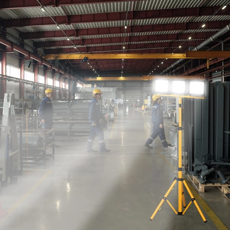 LED svetlomet 3x 50W Pracovný statív 6500K