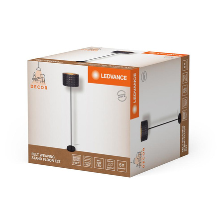 Dekoratívna podlahová lampa E27 Grey Decor Ledvance