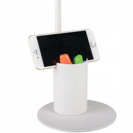 Stolná stolová lampa Školská kancelária Nočná lampa Nastaviteľná E27 Biela Raibo Kanlux