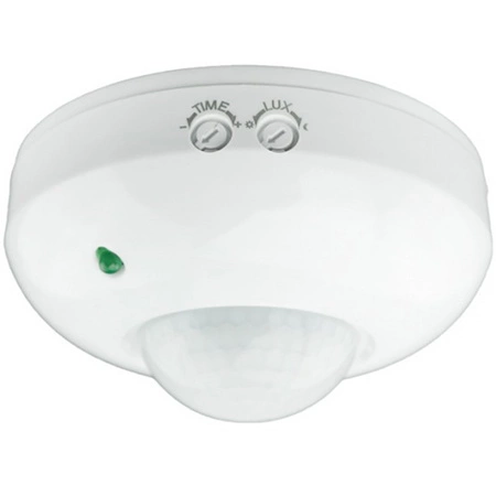 Povrchový PIR senzor pohybu a súmraku biely 6m 360° CP Ecolight