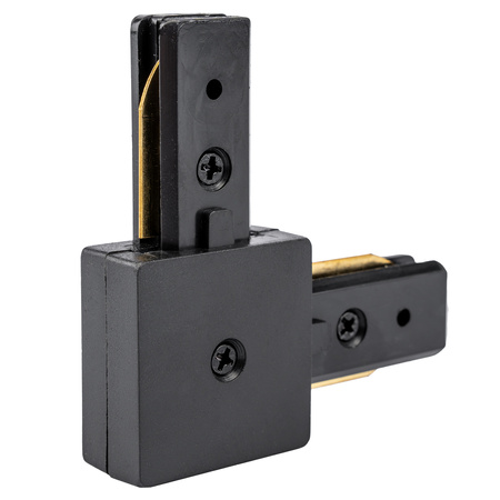 Rohový konektor čierny pre jednofázové prípojnice LUMILED