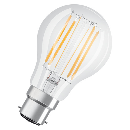 LED žiarovka A60 B22d 11W = 100W 1521lm 6500K studená biela 300° Stmievateľná Retrofit Filament CLASSIC Osram