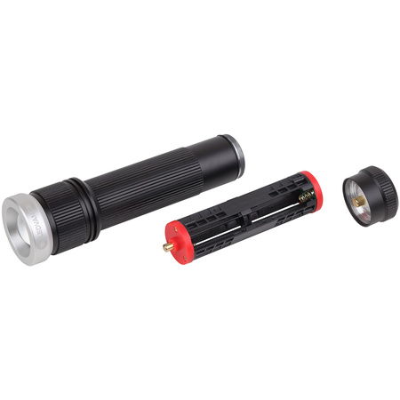 LED taktické pátracie svietidlo ručné dobíjateľné 15W 1400lm 6500K studená biela čierna baterka Ledvance