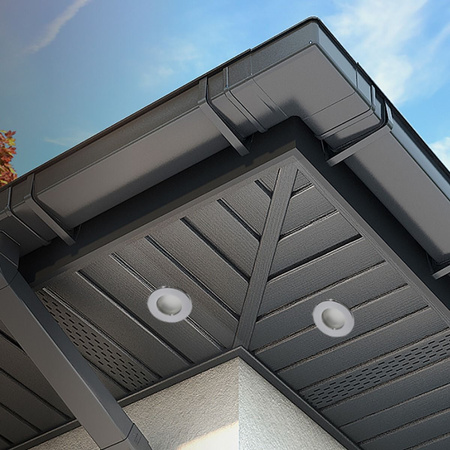 Zapustené halogénové svietidlo Kruhové chrómové svietidlo AQUS + LED žiarovka GU10 5W 4000K neutrálna biela 120° Lumiled