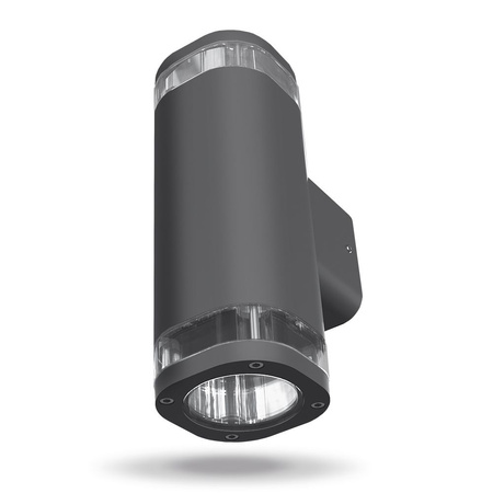 Vonkajšie nástenné svietidlo IP54 2x GU10 Grey BRUNO Videx