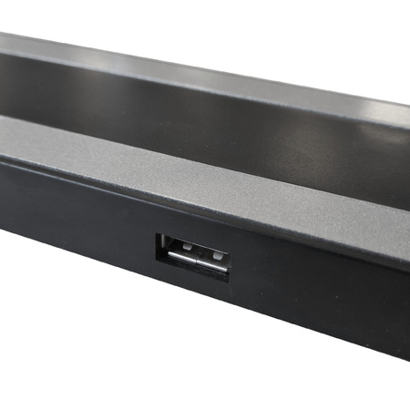 Stolná LED lampa 7W 400lm 4000lm, neutrálna biela 120° čierna strieborná stmievateľná Madera Sanico Goldlux