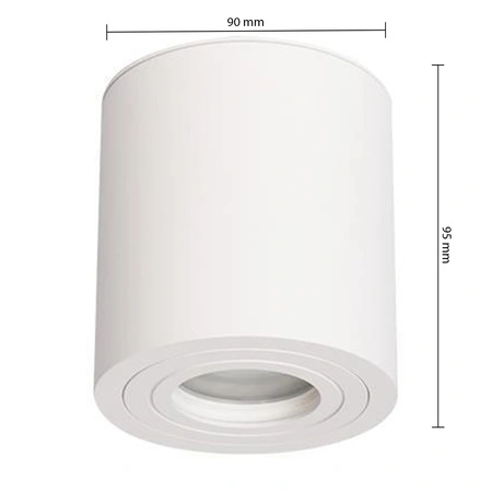 Halogénová trubica s reflektorom na povrch GU10 IP54 Round White Masterled