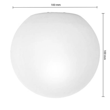 Sklenené guľové tienidlo G9 pre lampy Bali-10 Milky 10cm Masterled