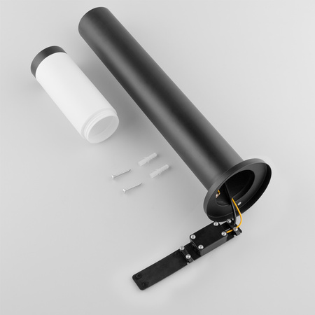 Vonkajšia záhradná lampa E27 BLACK PIPE 65cm Lilium Lumiled