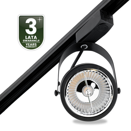 GU10 ES111 čierna VICTUS jednofázové zbernicové svetlo Lumiled