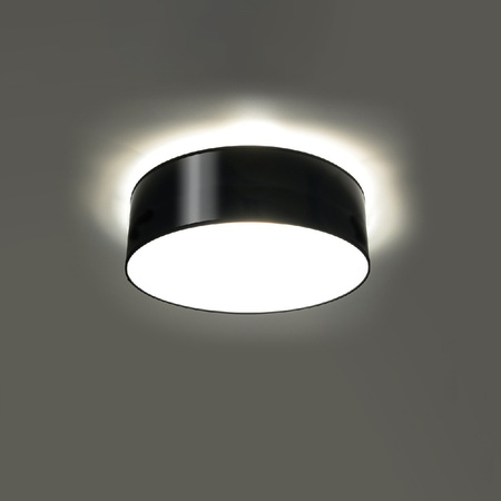 Stropné svietidlo Plafond E27 Round Black Minimalist Arena Sollux