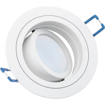 Svietidlo HALOGEN GU10 MR16 Circular White CASSIO LUMILED + LED žiarovka GU10 6W = 60W 580lm neutrálna biela