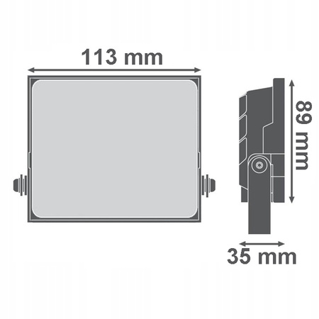 LED reflektor 20W 1800lm 6500K studený IP65 NL-2 Ecolight