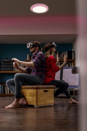 Plafond LED svietidlo na povrchovú montáž 25W 2000lm RGB CCT so stmievateľným osvetlením 40cm biele SMART+ WiFi Orbis Ledvance