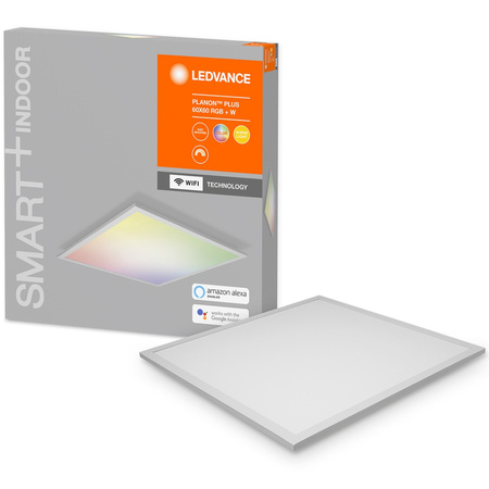 LED panelové stropné svietidlo Smart 36W 3200lm RGBW stmievateľné 60cm biele SMART+ WiFi Ledvance