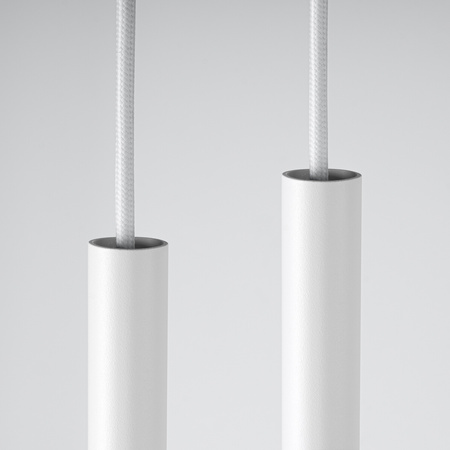 Stropné závesné svietidlo 2x G9 Tuba Luster Tubular White Modern Pastelo Sollux