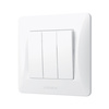 3gangový trojcestný spínač 10A na povrch biely BINERA VIDEX