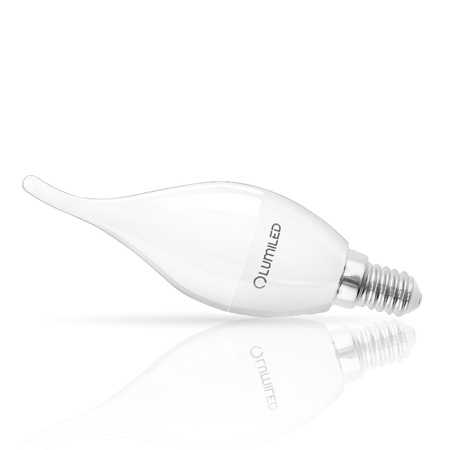 LED žiarovka E14 sviečka BA35 8W = 60W 806lm 4000K neutrálna biela 180° LUMILED