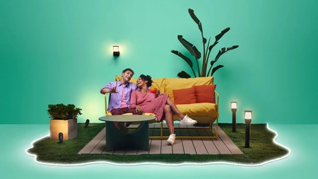 Záhradné svietidlo vonkajšie LED SLUG 50cm 4,8W 320lm 2700-5000K RGB + TW Black Round Smart SMART WiFi Bluetooth App Elipas WiZ