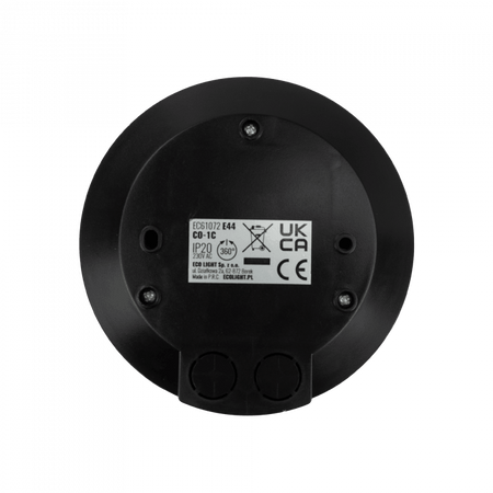 Detektor pohybu a súmraku PIR Stropný senzor na povrchovú montáž čierny 3m 360° CO Ecolight