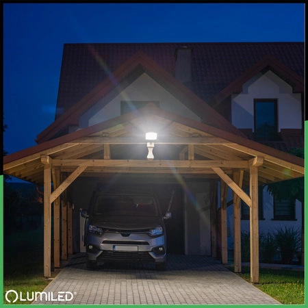 LED reflektor ZUNA2 50W 4500lm 4000K IP44 Black Senzor pohybu LUMILED