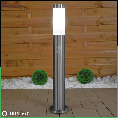 Lilium LUMILED Outdoor E27 INOX PIPE 65cm so senzorom pohybu