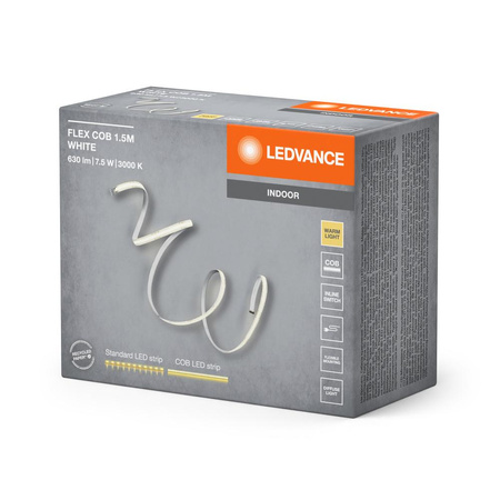 LED pásik 7,5W 3000K, teplá biela 1,5M Cob Strips Ledvance