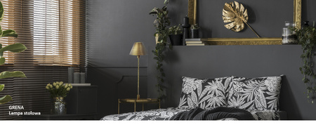 Stolná lampa 12W Gold Grena Sanico Goldlux